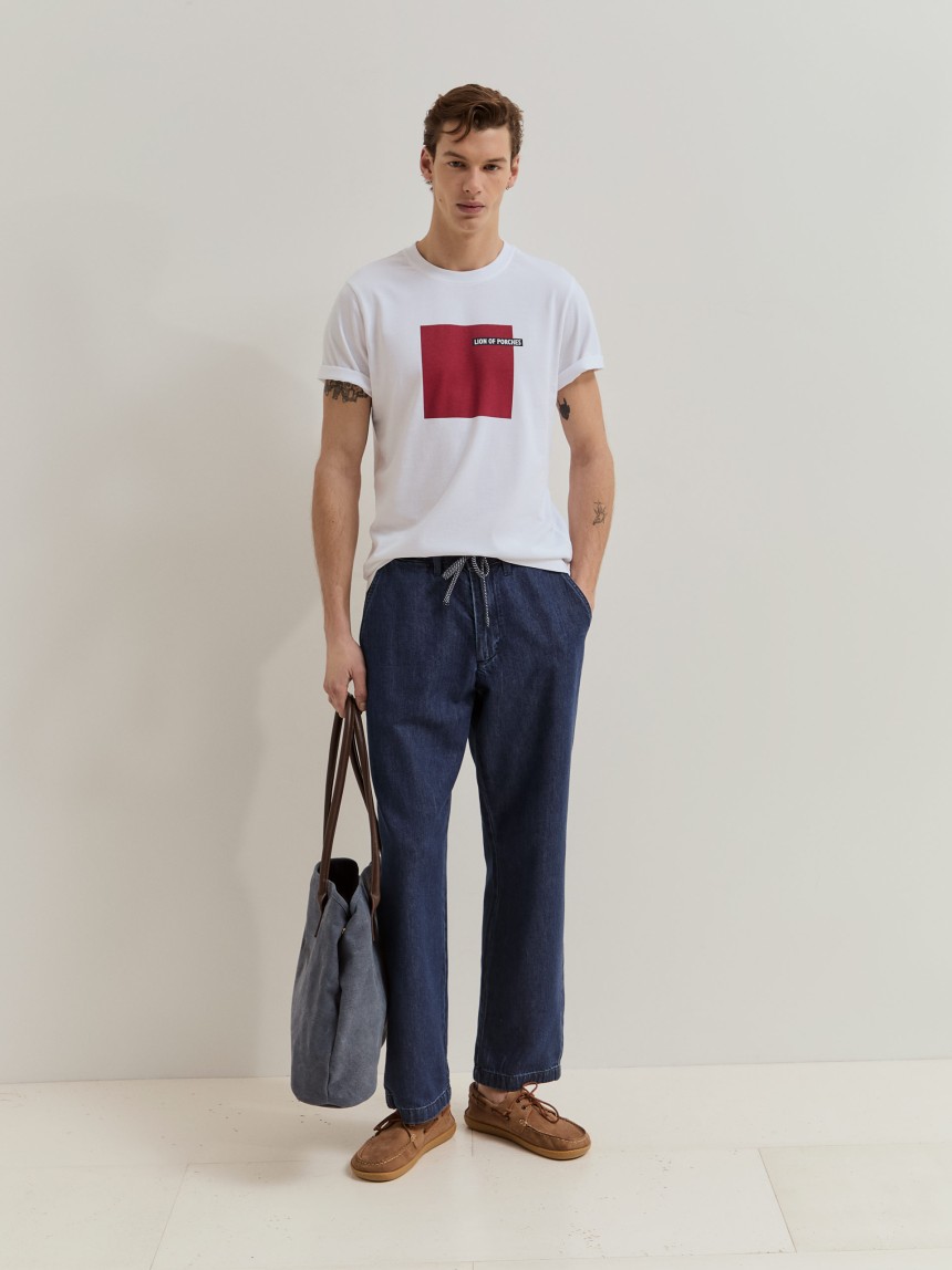 T-shirt em algod�o