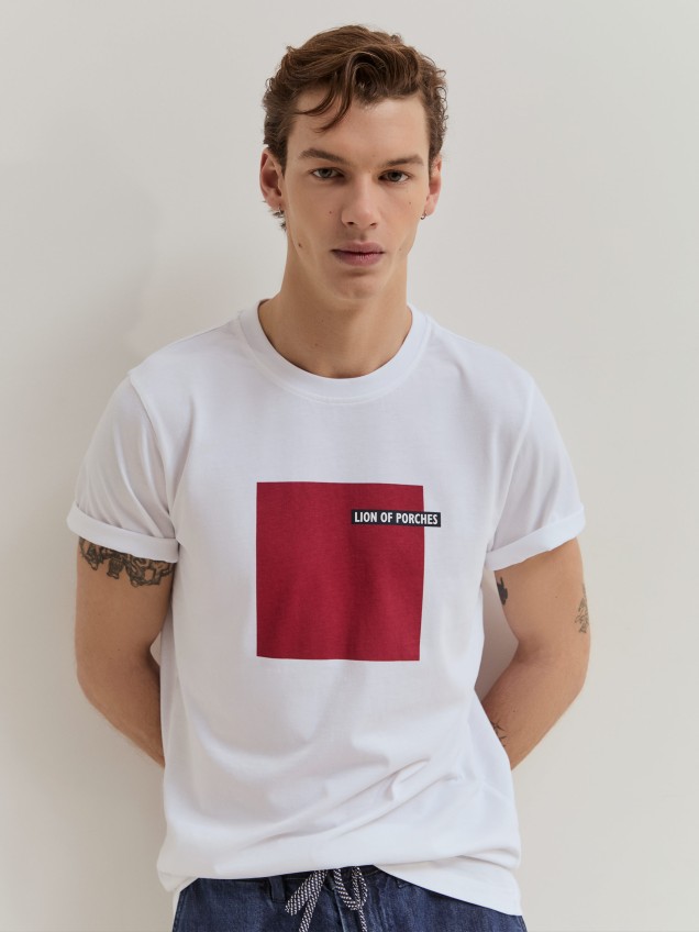 T-shirt em algodão
