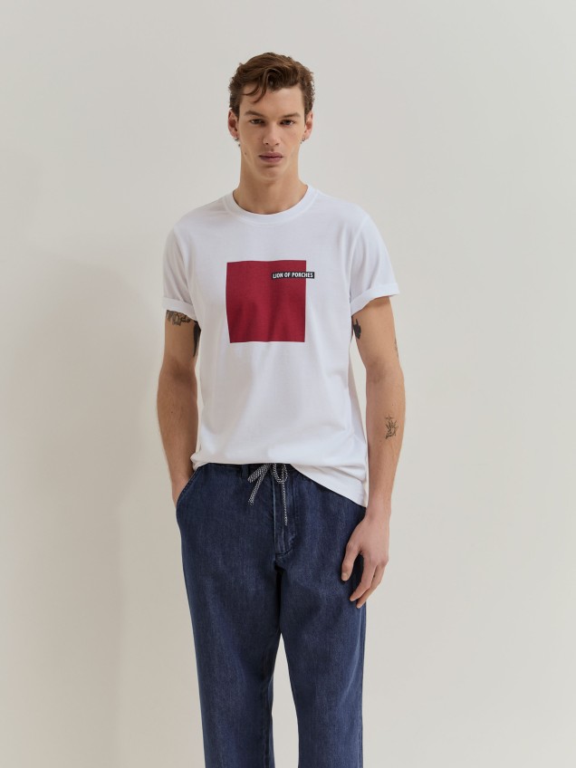 T-shirt em algodão