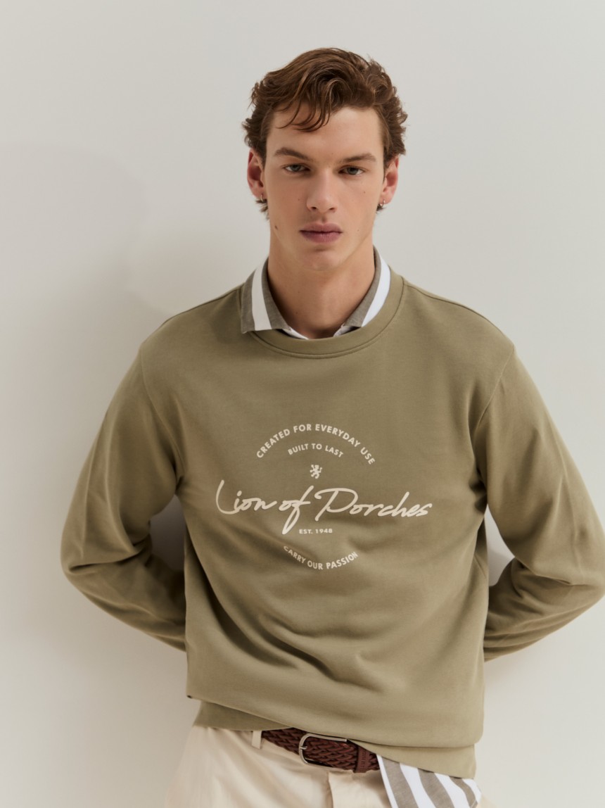 Sweatshirt em algod�o