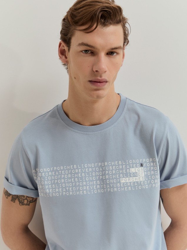 T-shirt em algodão