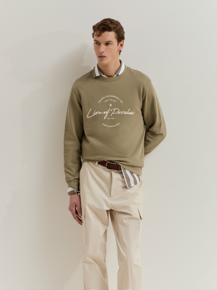 Sweatshirt em algod�o