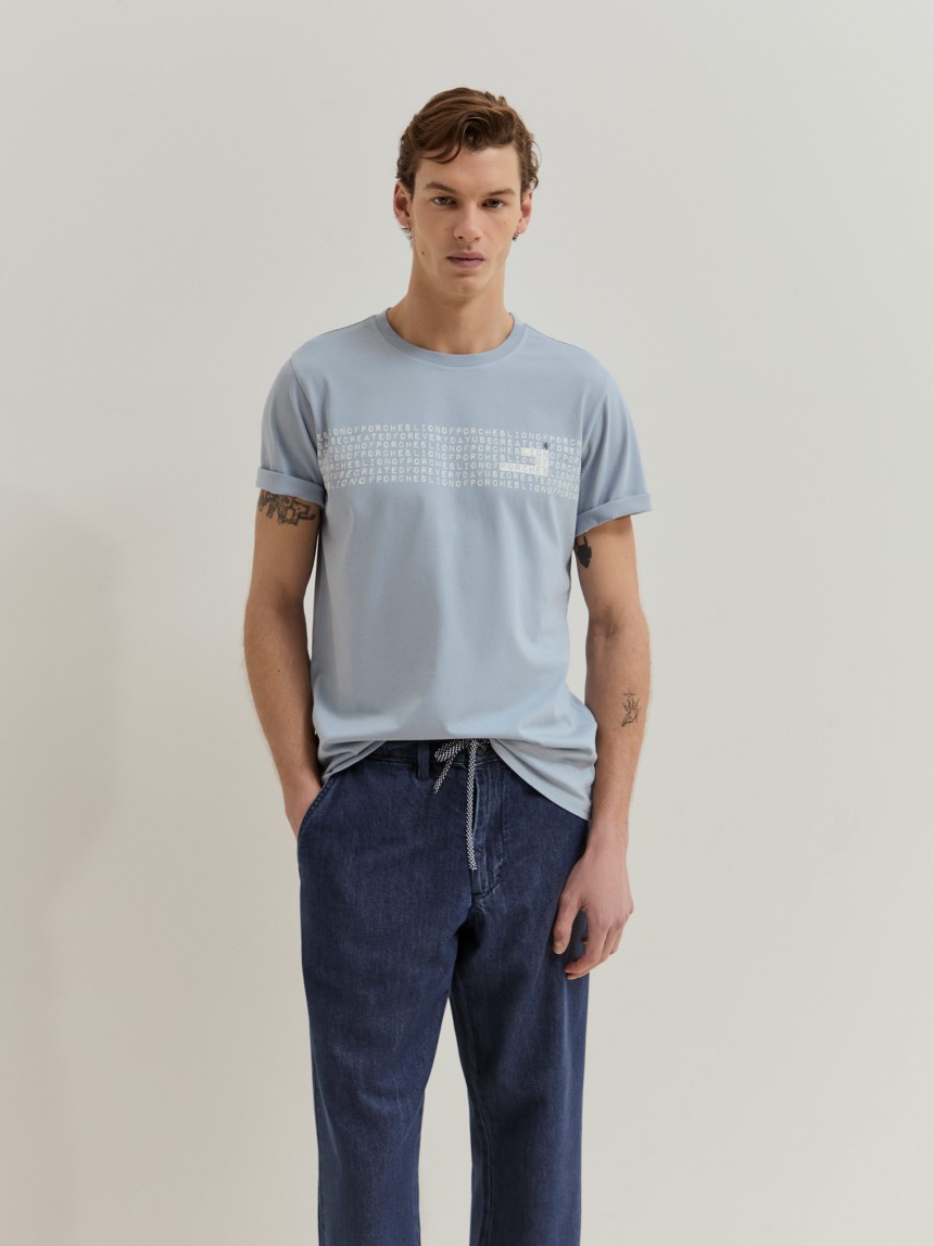 T-shirt em algod�o