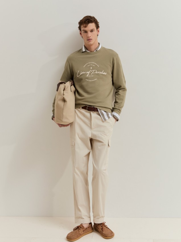 Sweatshirt em algodão