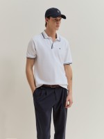 Polo regular fit em piqu�