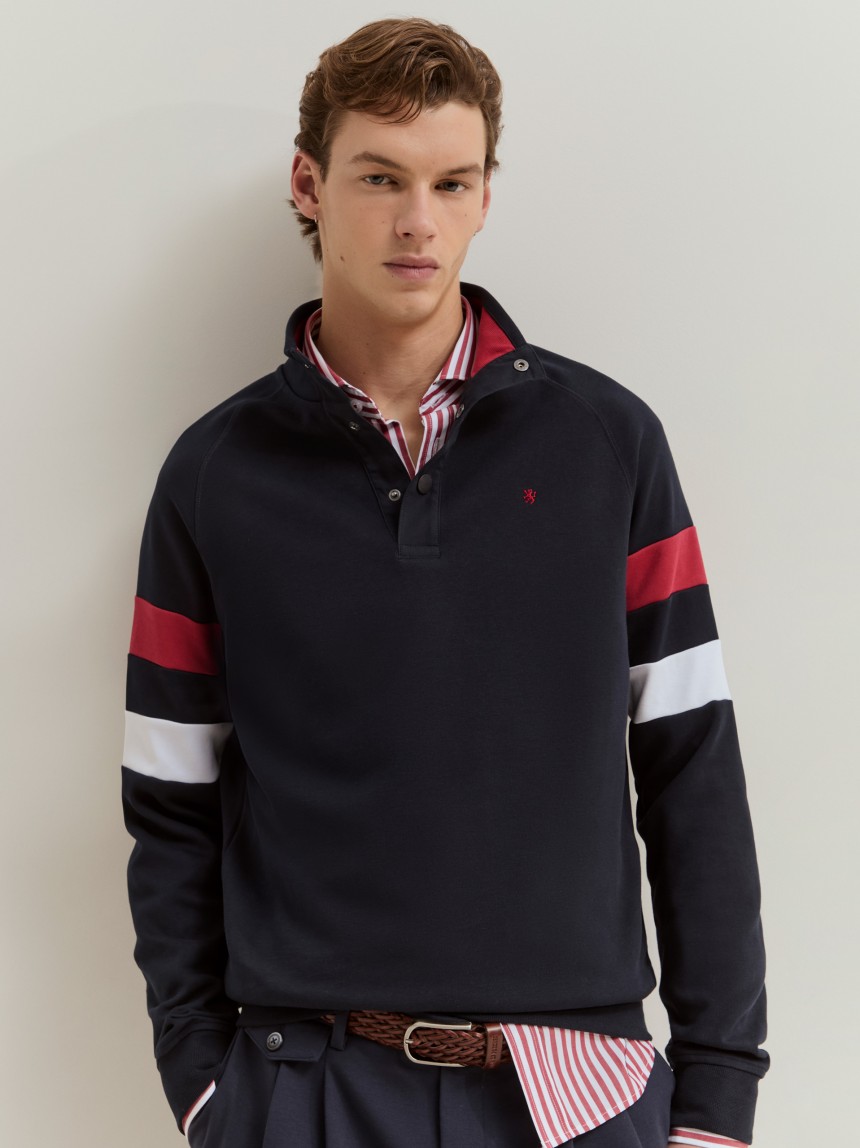 Sweatshirt com riscas