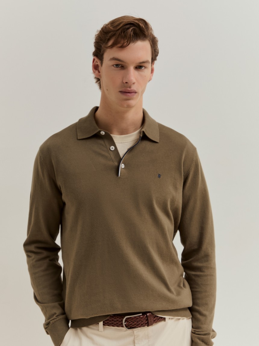 Polo de manga comprida