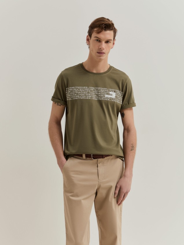T-shirt em algodão