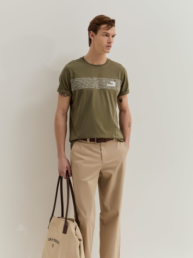 T-shirt em algodão