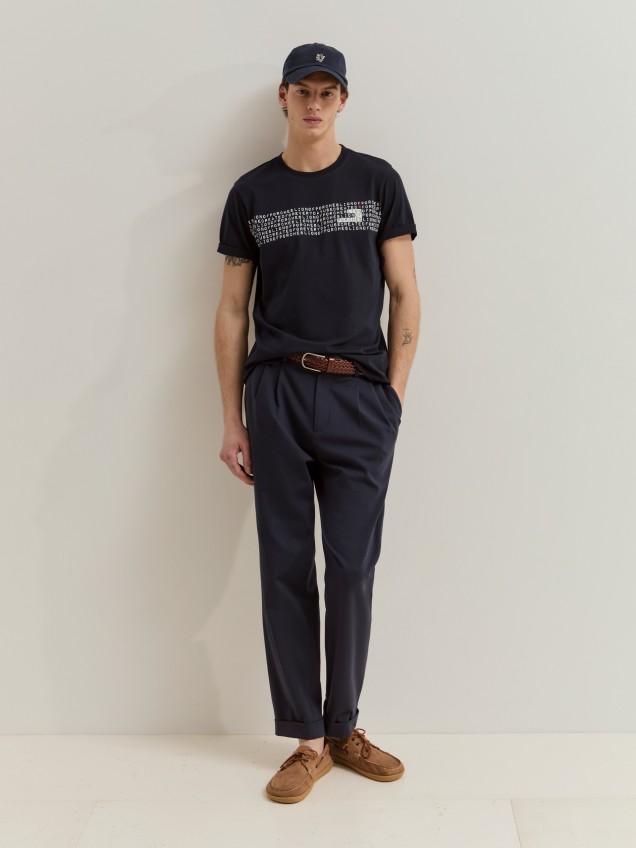 T-shirt em algodão