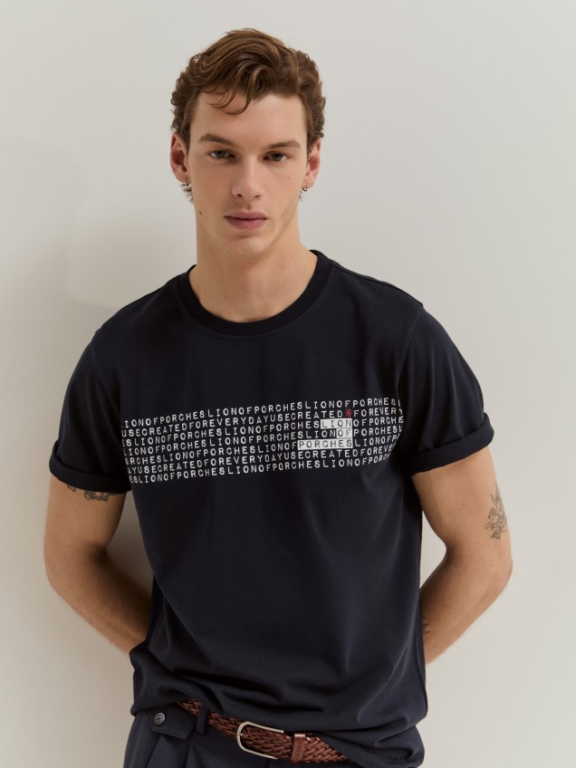 T-shirt em algodão