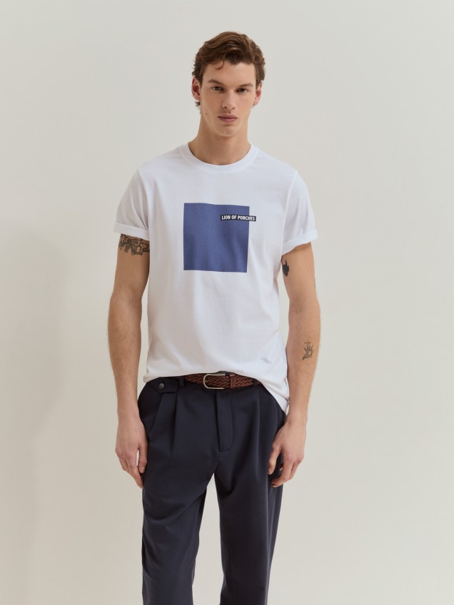 T-shirt em algodão