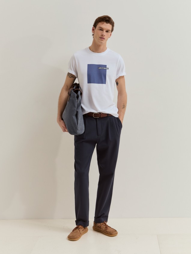 T-shirt em algodão
