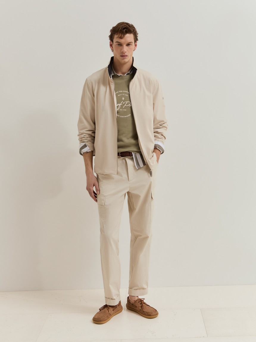 Jacket in technical fabric