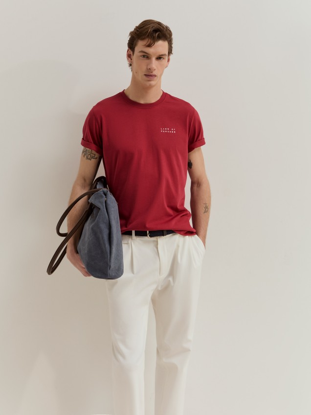T-shirt em algodão