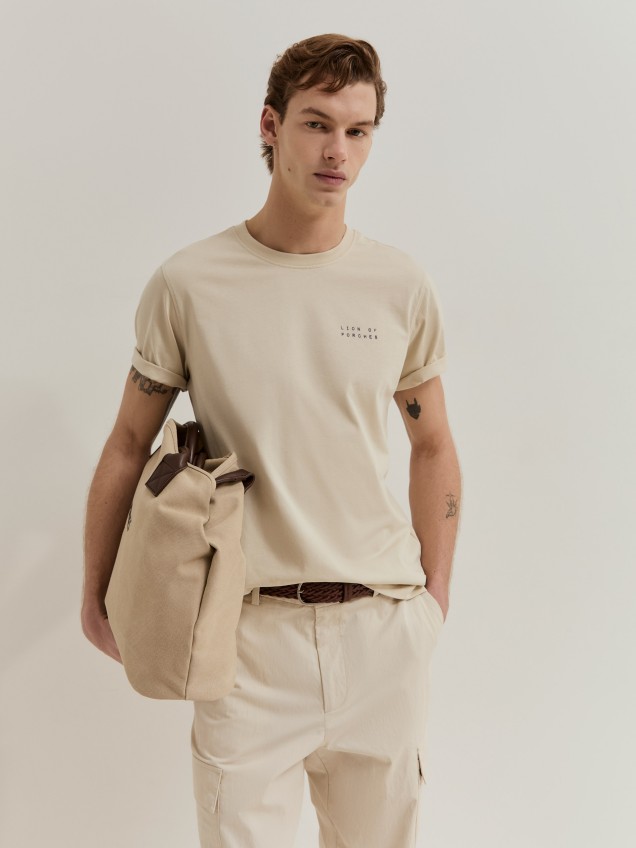 T-shirt em algodão