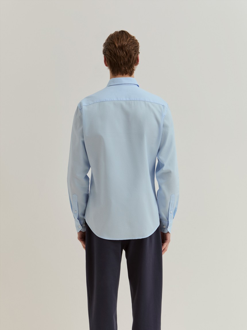 Camisa slim fit de algod�o