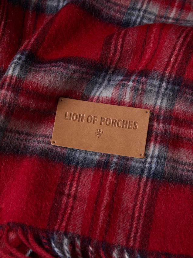 Checked woollen scarf - Image product