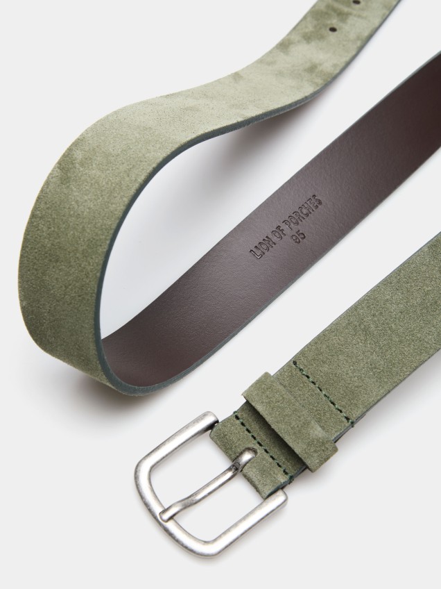 Suede belt