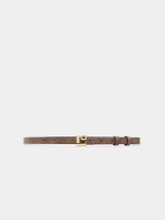 Thin suede belt