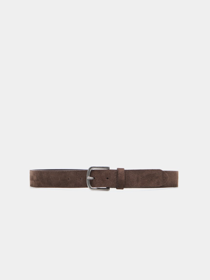 Suede belt