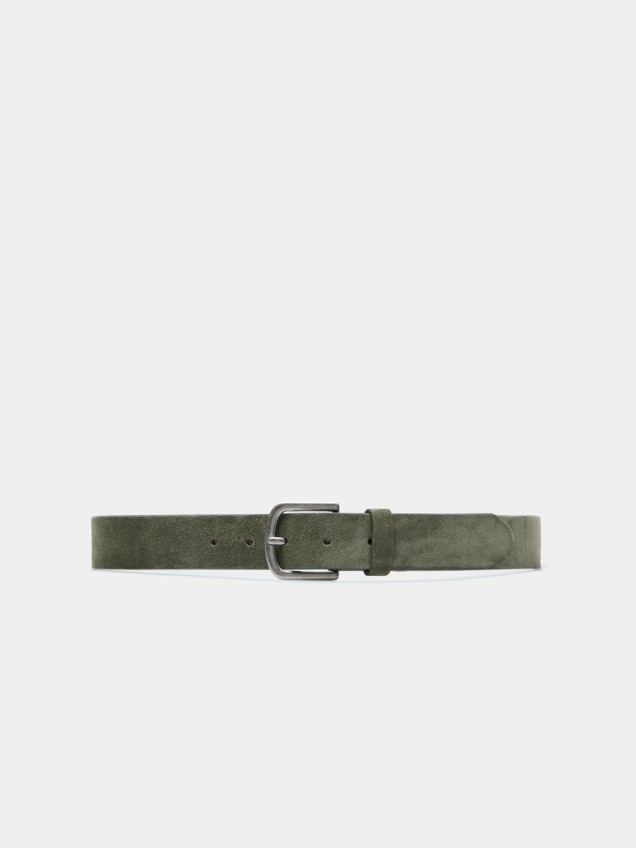 Suede belt
