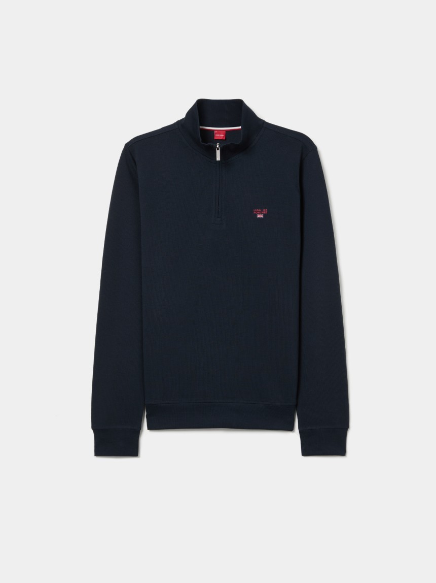 Jumper with half zip