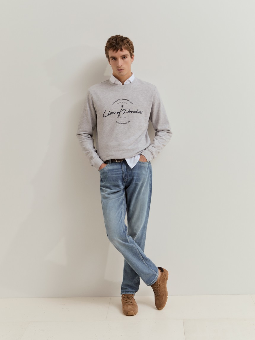 Sweatshirt em algod�o