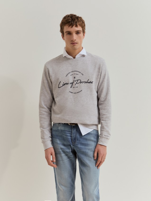 Sweatshirt em algodão