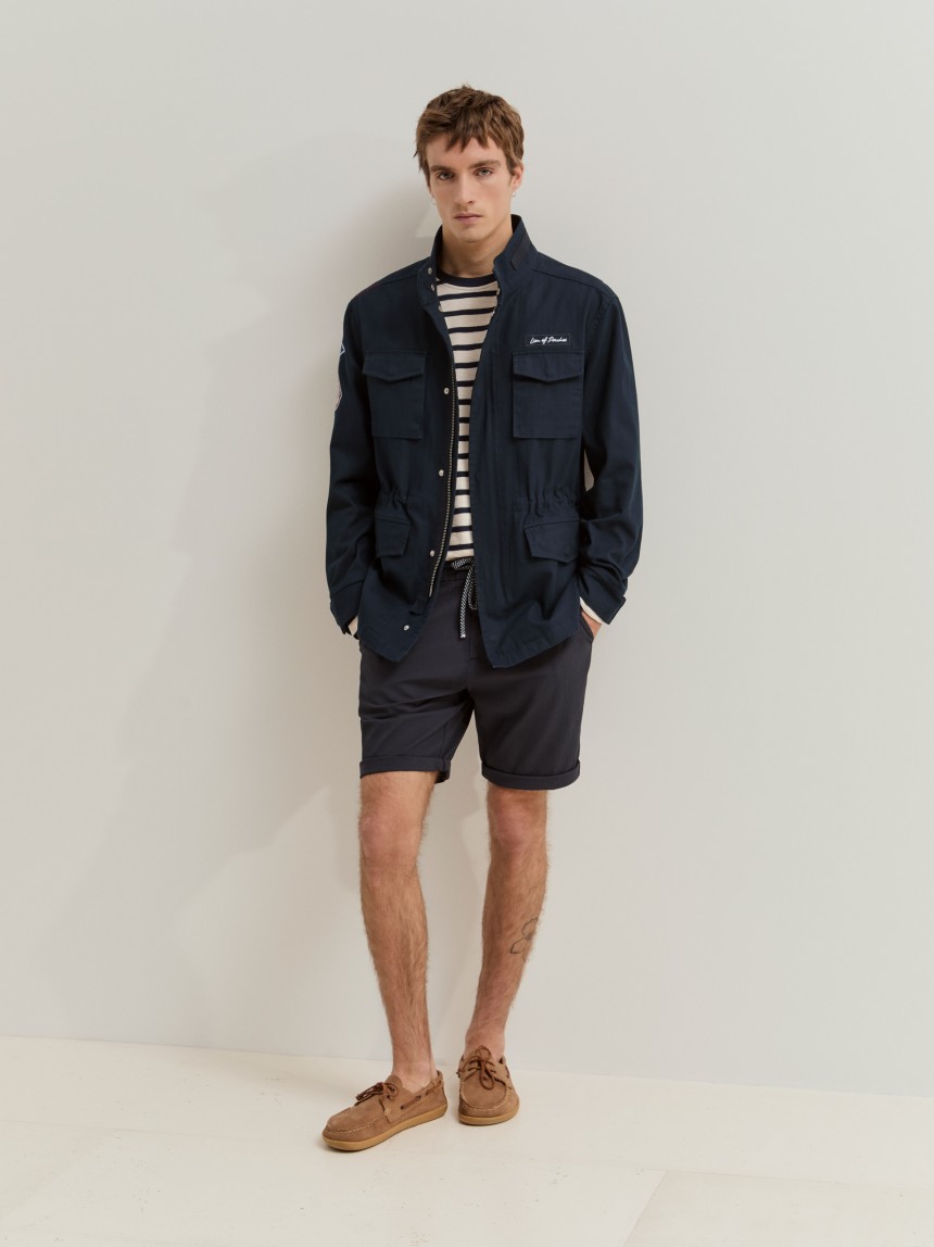 High-neck jacket