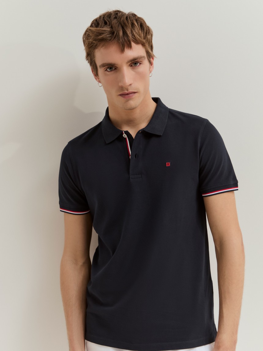 Slim fit piqu� polo
