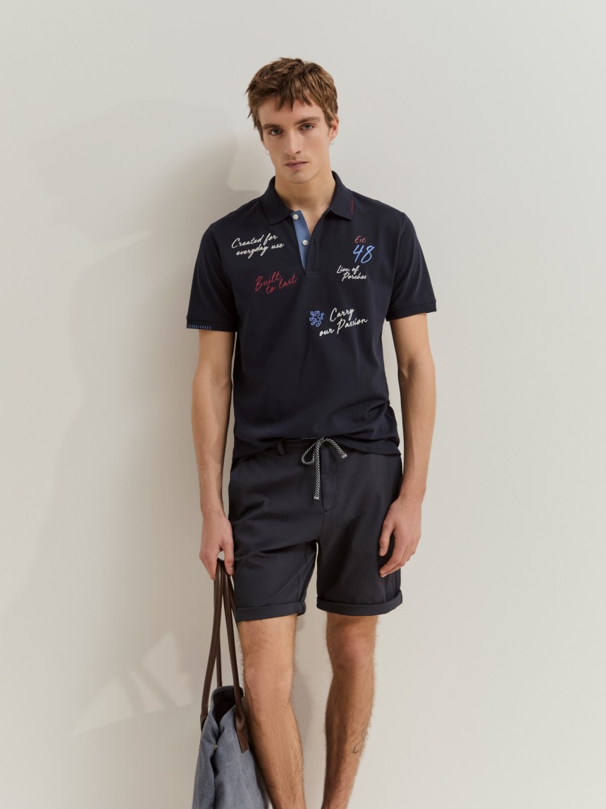 Short-sleeve polo shirt