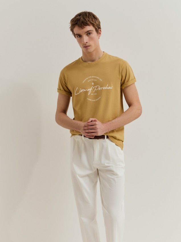 T-shirt em algodão