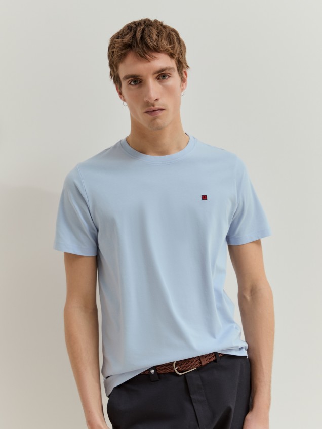 T-shirt b�sica de algod�o