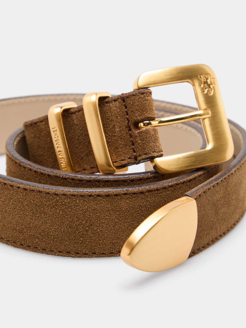 Suede belt