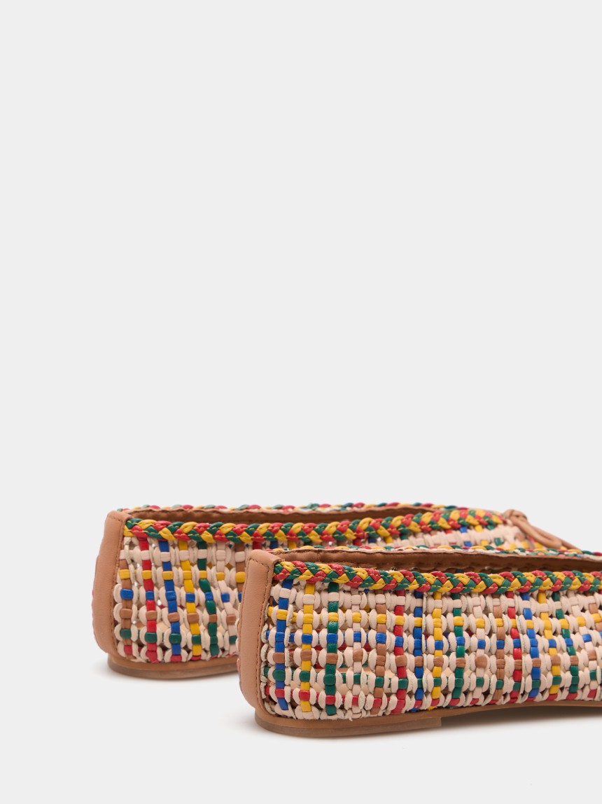 Multi-coloured ballerinas