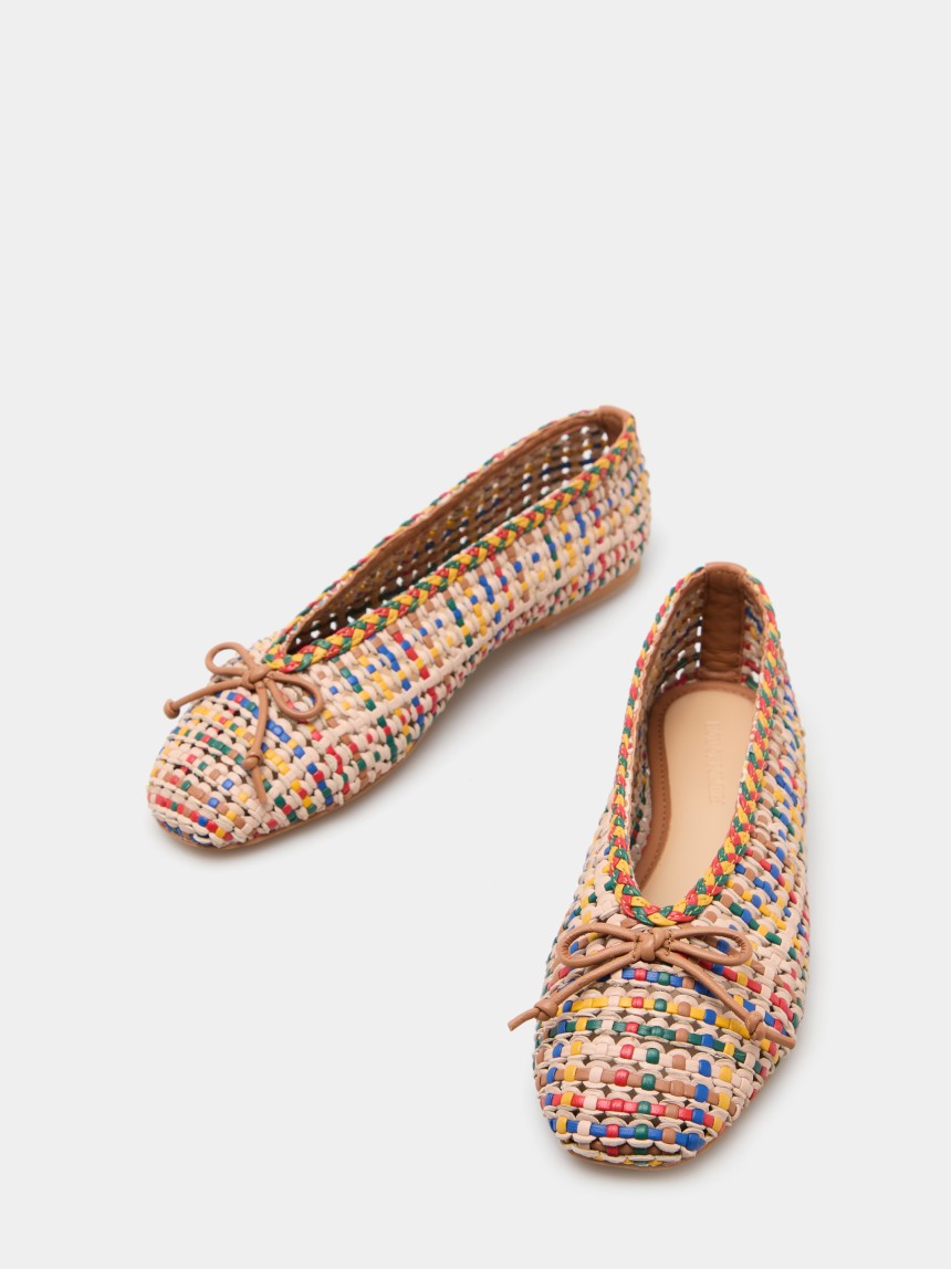 Multi-coloured ballerinas