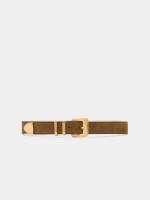 Suede belt