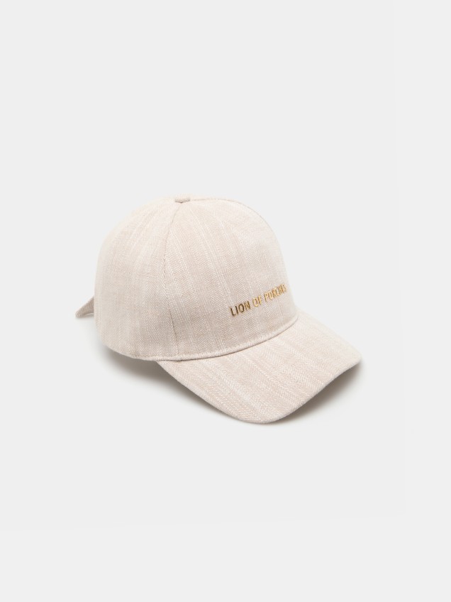 Gorra de algodón y lino