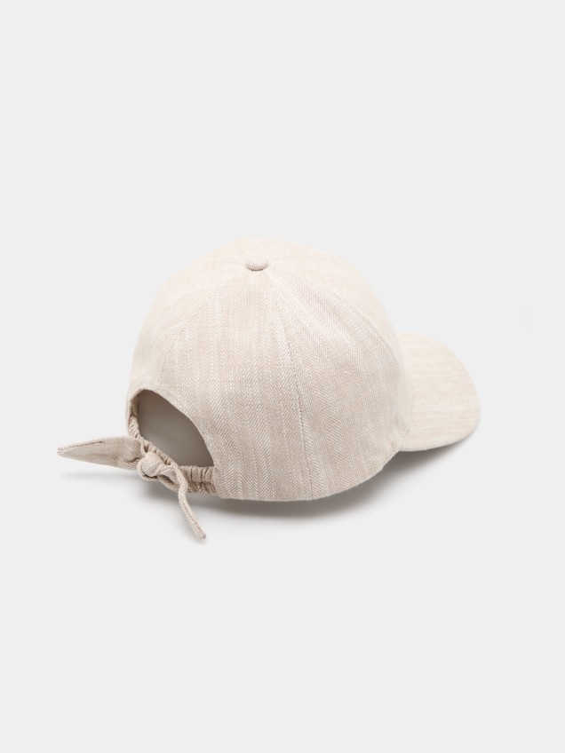 Gorra de algodón y lino