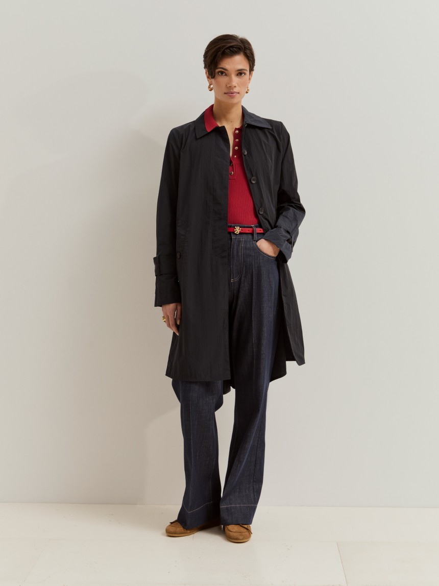Gabardine midi