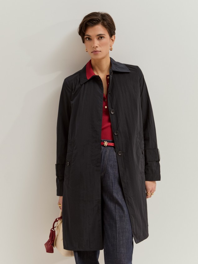 Gabardine midi