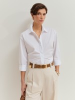 Shirt with twisted detail on the back