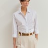 Shirt with twisted detail on the back