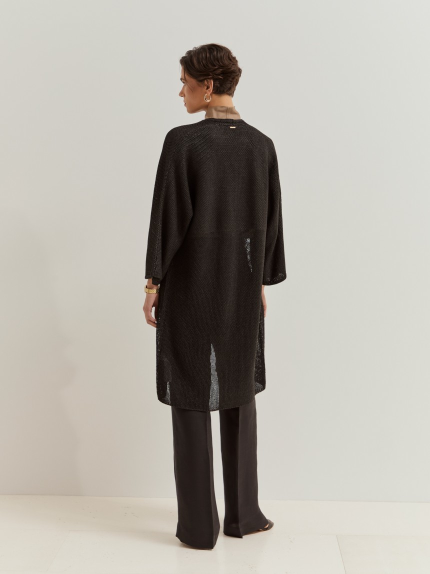 Knitted kimono