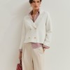 Casaco blazer em malha