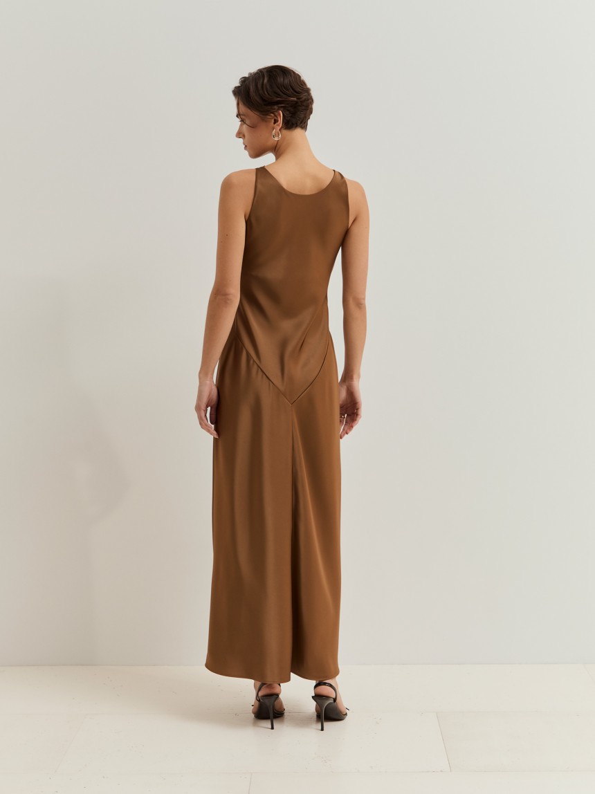 Satin midi dress