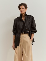 Parka com gola alta