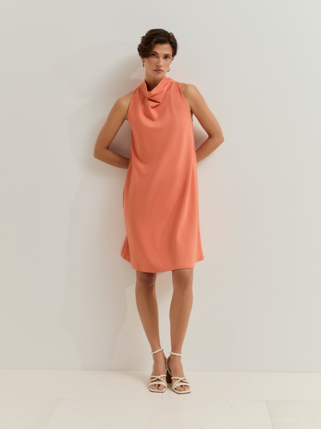 Vestido curto em malha