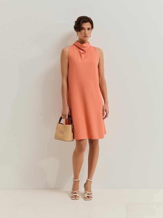 Vestido curto em malha